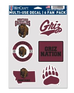 Wincraft Inc. Pepline Div Wincraft University of Montana Grizzlies Multi Use 6 Fan Pack 51047322UM
