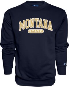 Blue 84 Montana State Bobcats Cambell Crew Sweatshirt CCRWMSUOS