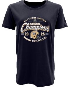 Blue 84 Montana State Bobcats National Champions Women's Lizzie Tee CCWTMSUNC