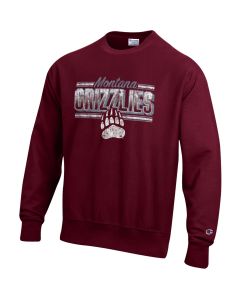 Champion Montana Grizzlies Reverse Weave Crew CS3050UM2349