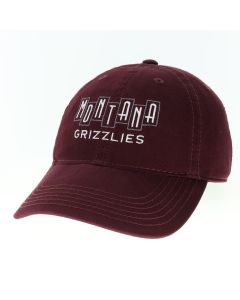 Legacy Athletic Legacy University of Montana Grizzlies Youth Relaxed Twill Cap EZYUM23-MAROON-ADJ