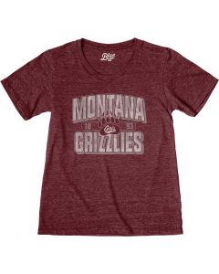Blue 84 Montana Grizzlies Women's Tri-Blend S/S Tee JTRTUM24