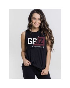 Uptop Montana Grizzlies Women's Half Tank UT02594