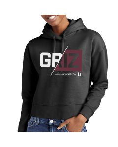 Uptop Montana Grizzlies Women's Half Crop Hood UT02597