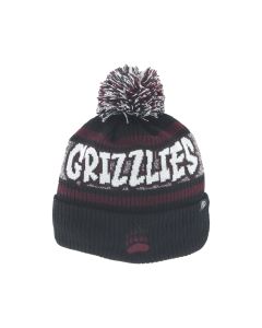 Zephyr Graf-X, Inc. Zephyr University of Montana Grizzlies Youth Shift Beanie ZSHIFTUM24-BLK/MAR/GREY-YOUTH